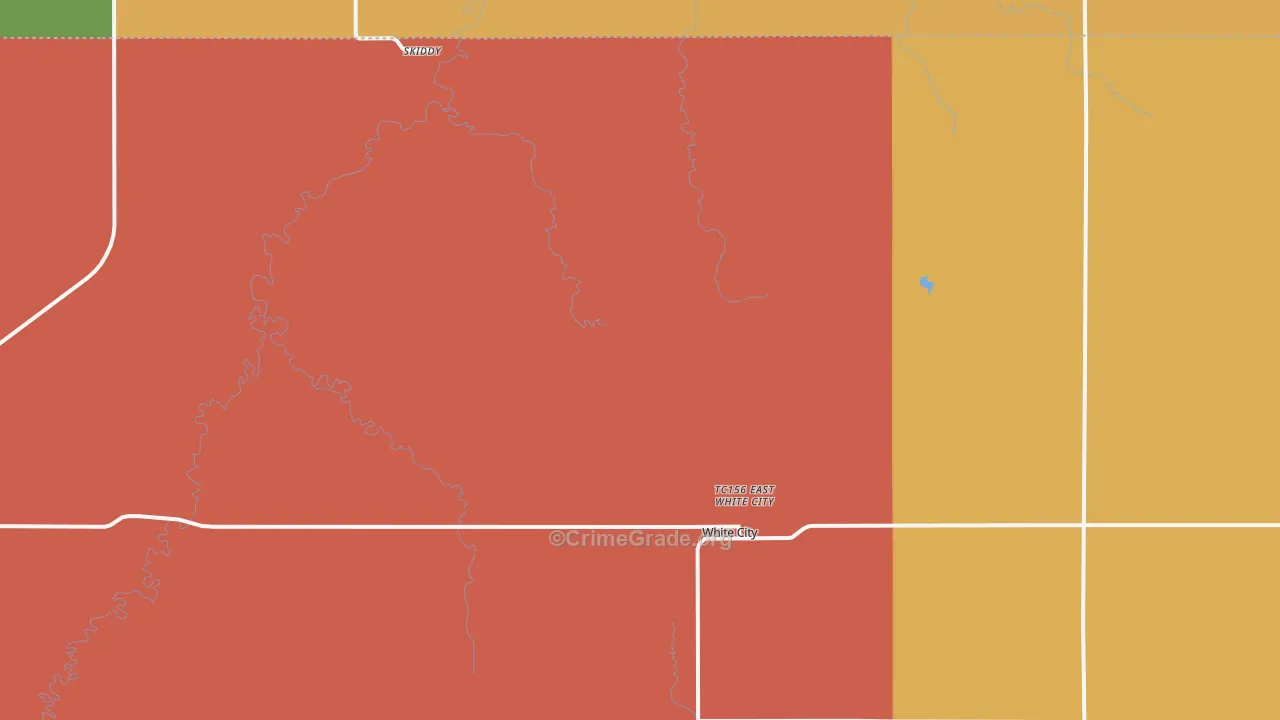 White City, KS Map of Drug-Related Crime Rates