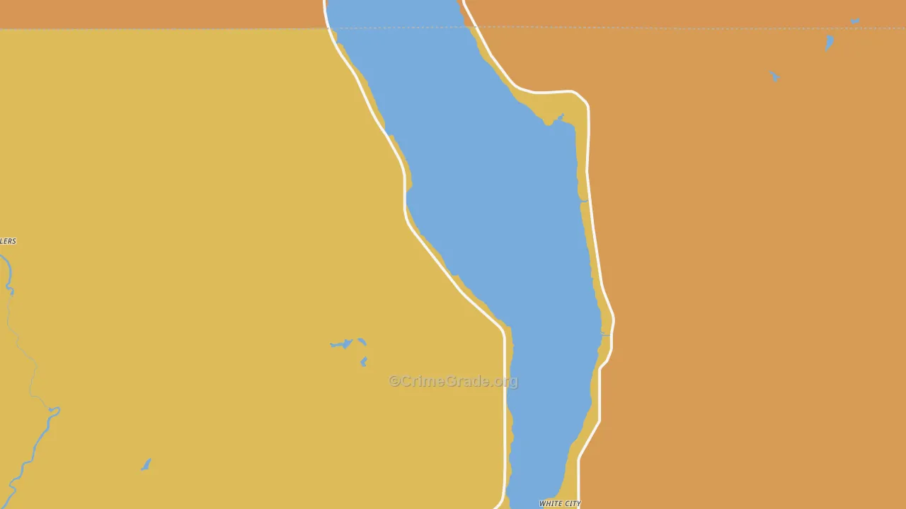 White City, MI Map of Drug-Related Crime Rates