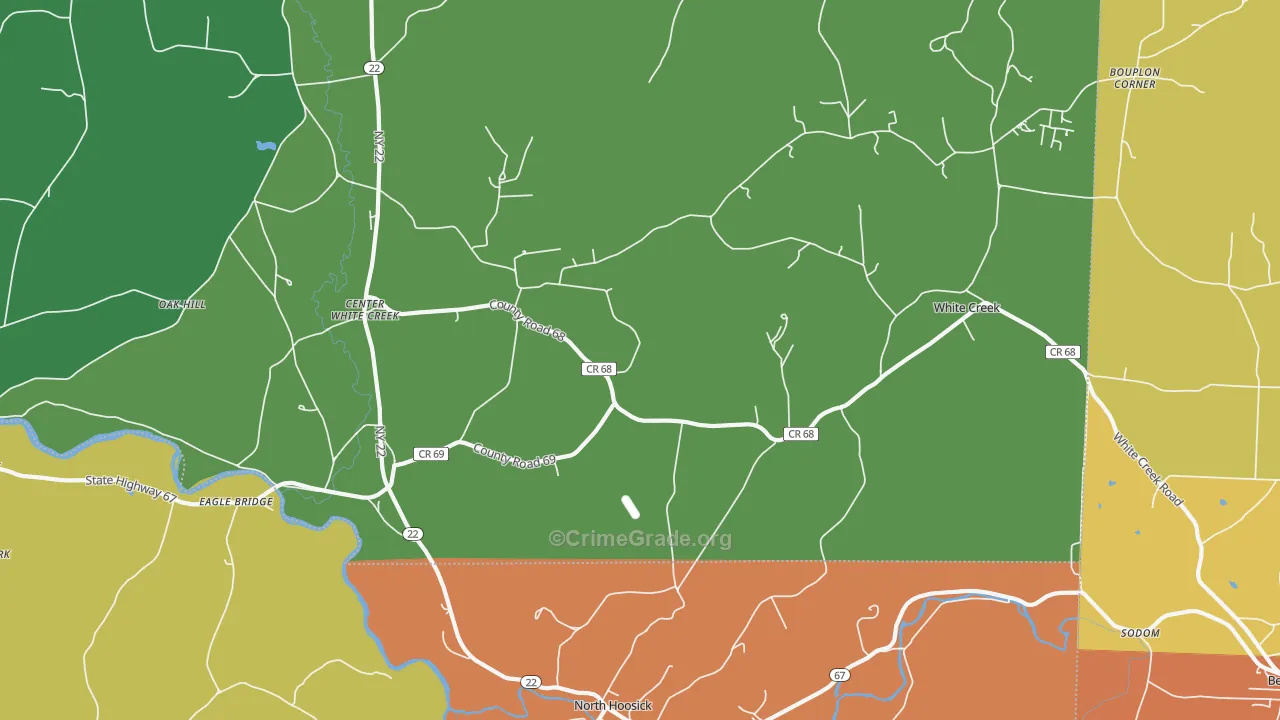 White Creek, NY Map of Drug-Related Crime Rates