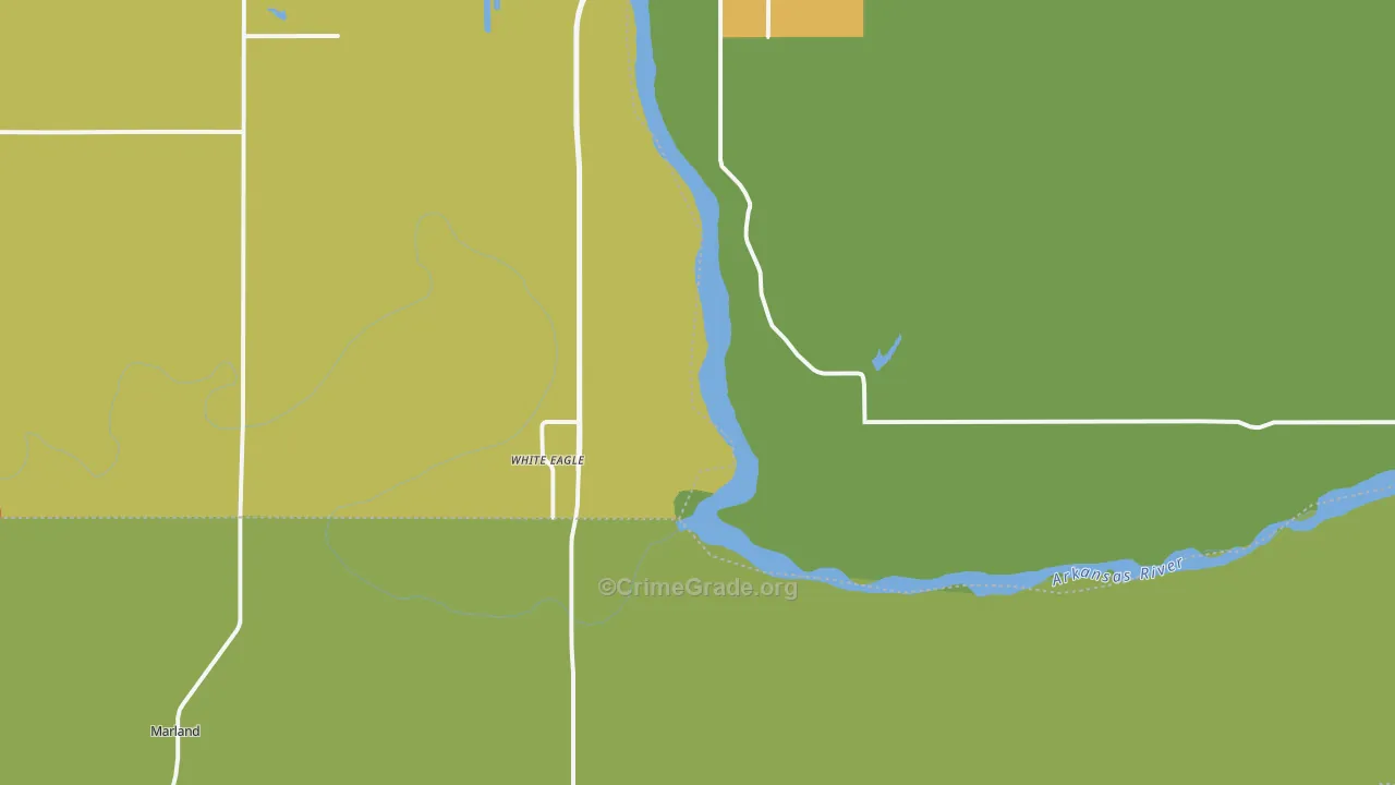 White Eagle, OK Map of Drug-Related Crime Rates