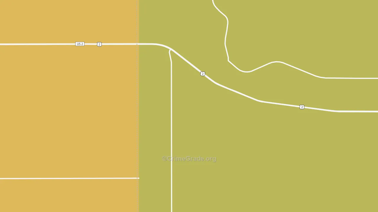 White Earth, ND Map of Drug-Related Crime Rates