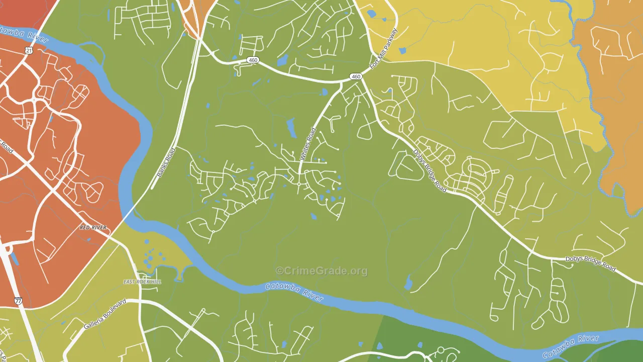 White Grove, Fort Mill, SC Map of Drug-Related Crime Rates