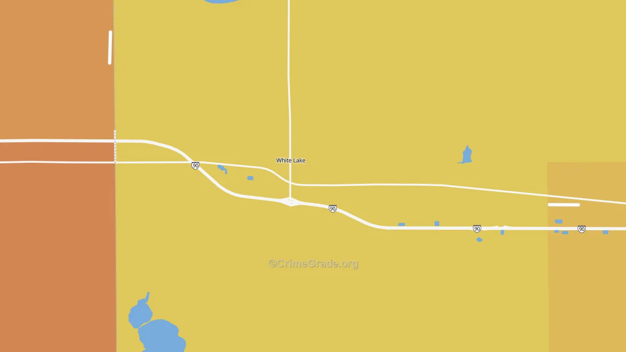 White Lake, SD Map of Drug-Related Crime Rates