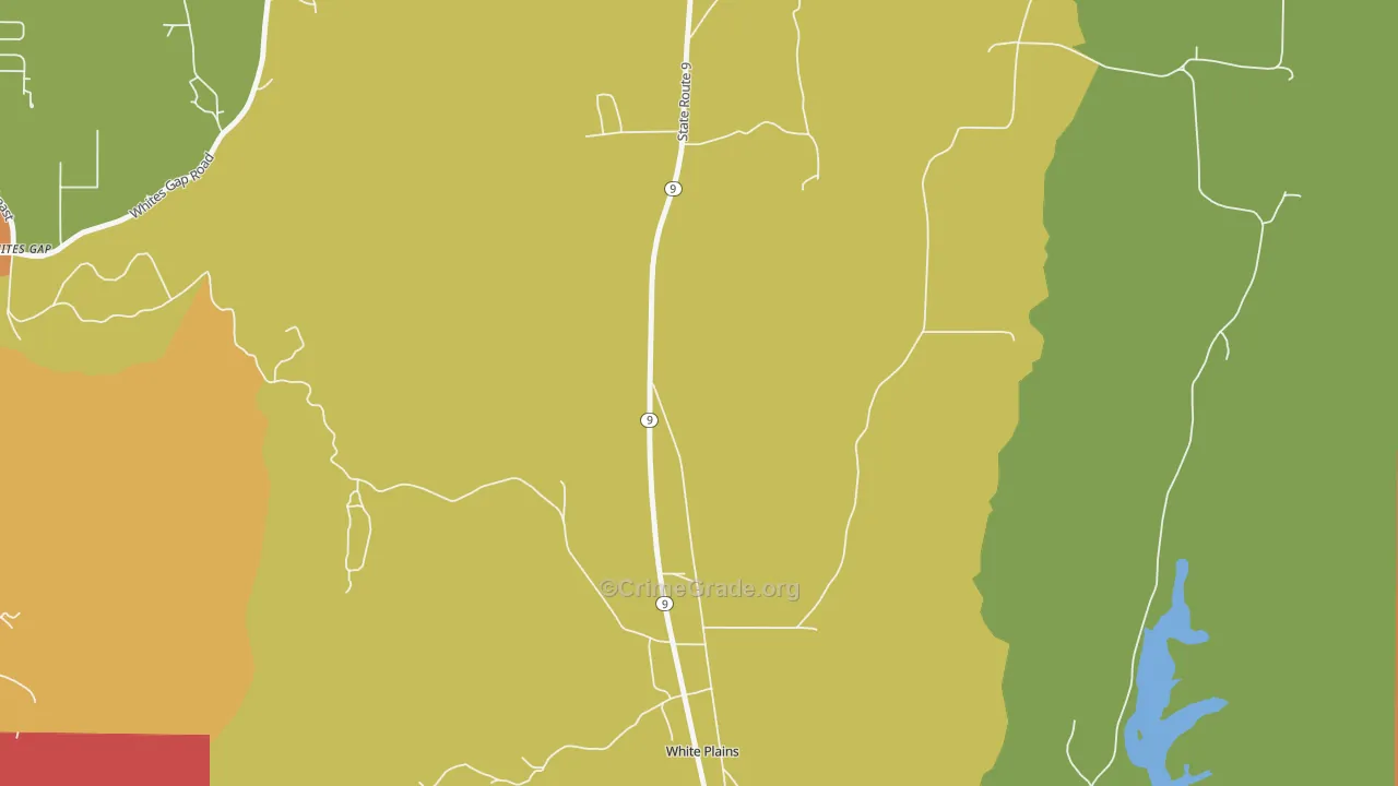 White Plains, AL Map of Drug-Related Crime Rates