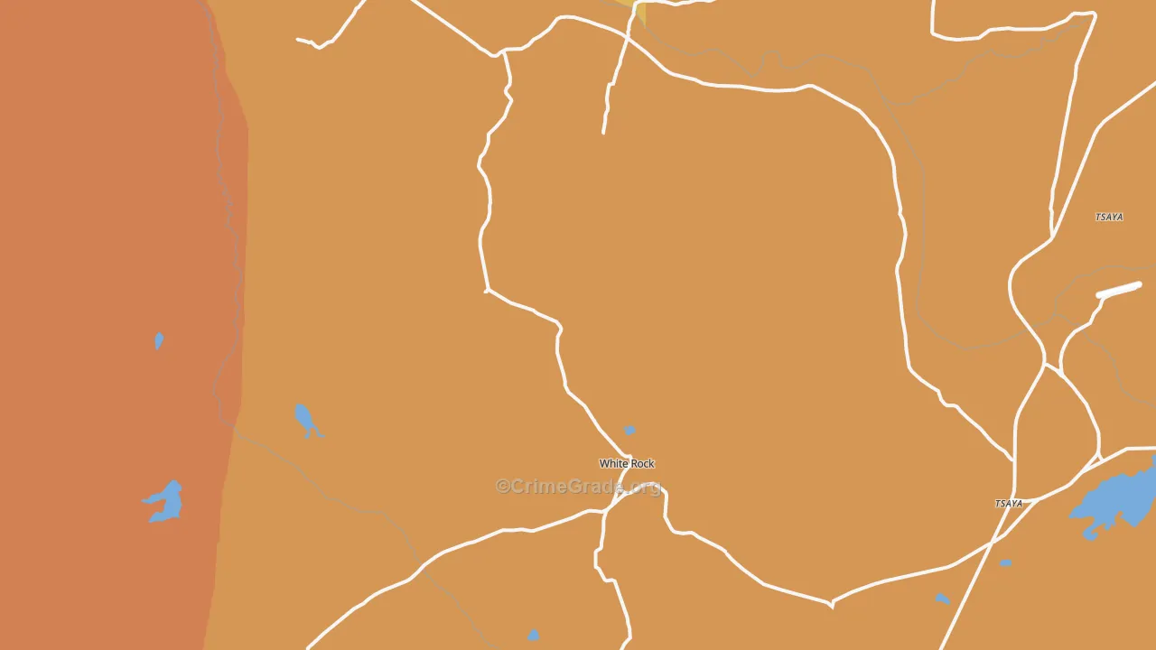 White Rock, NM Map of Drug-Related Crime Rates