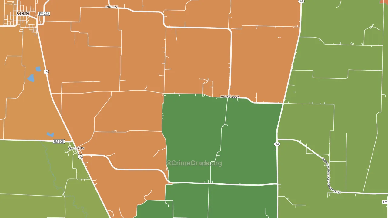 White Rock, TX Map of Drug-Related Crime Rates