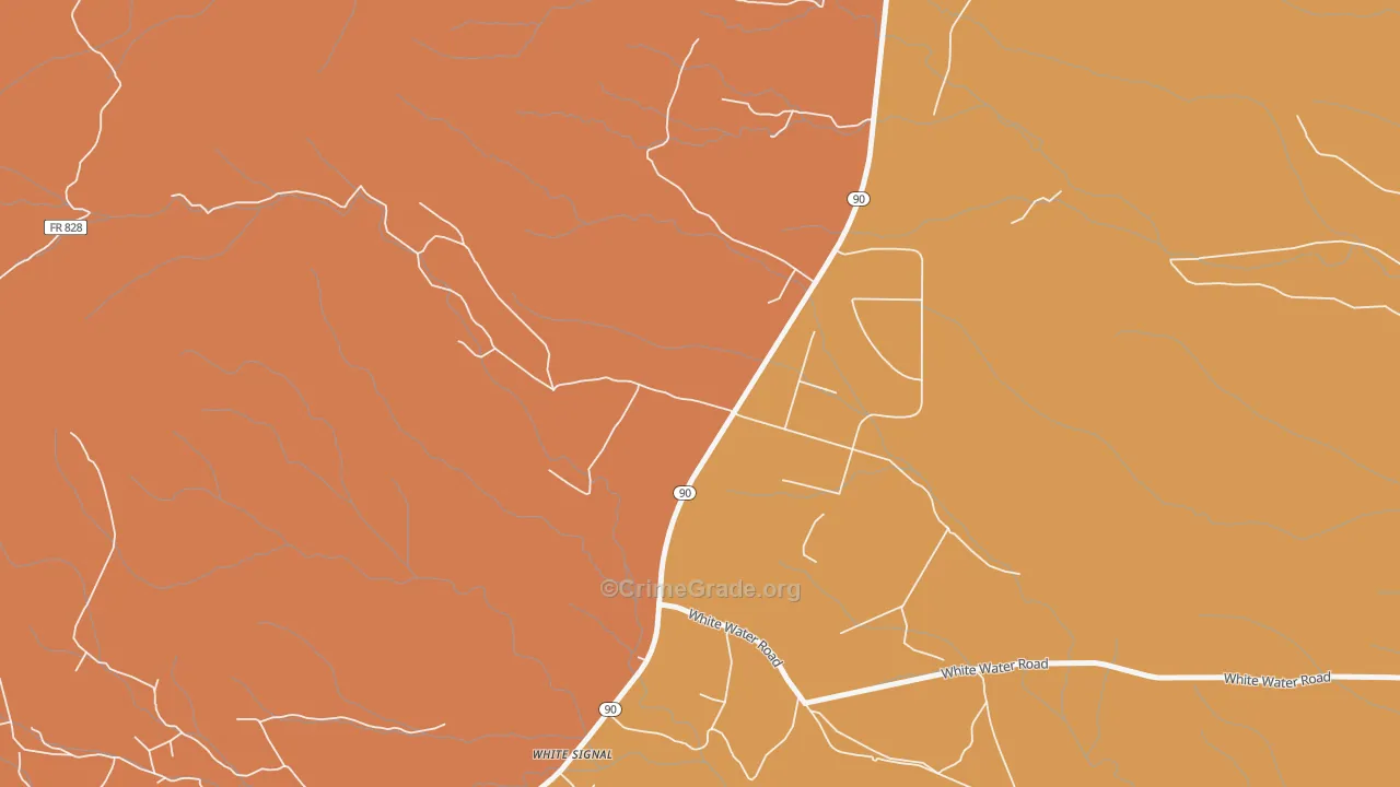 White Signal, NM Map of Drug-Related Crime Rates