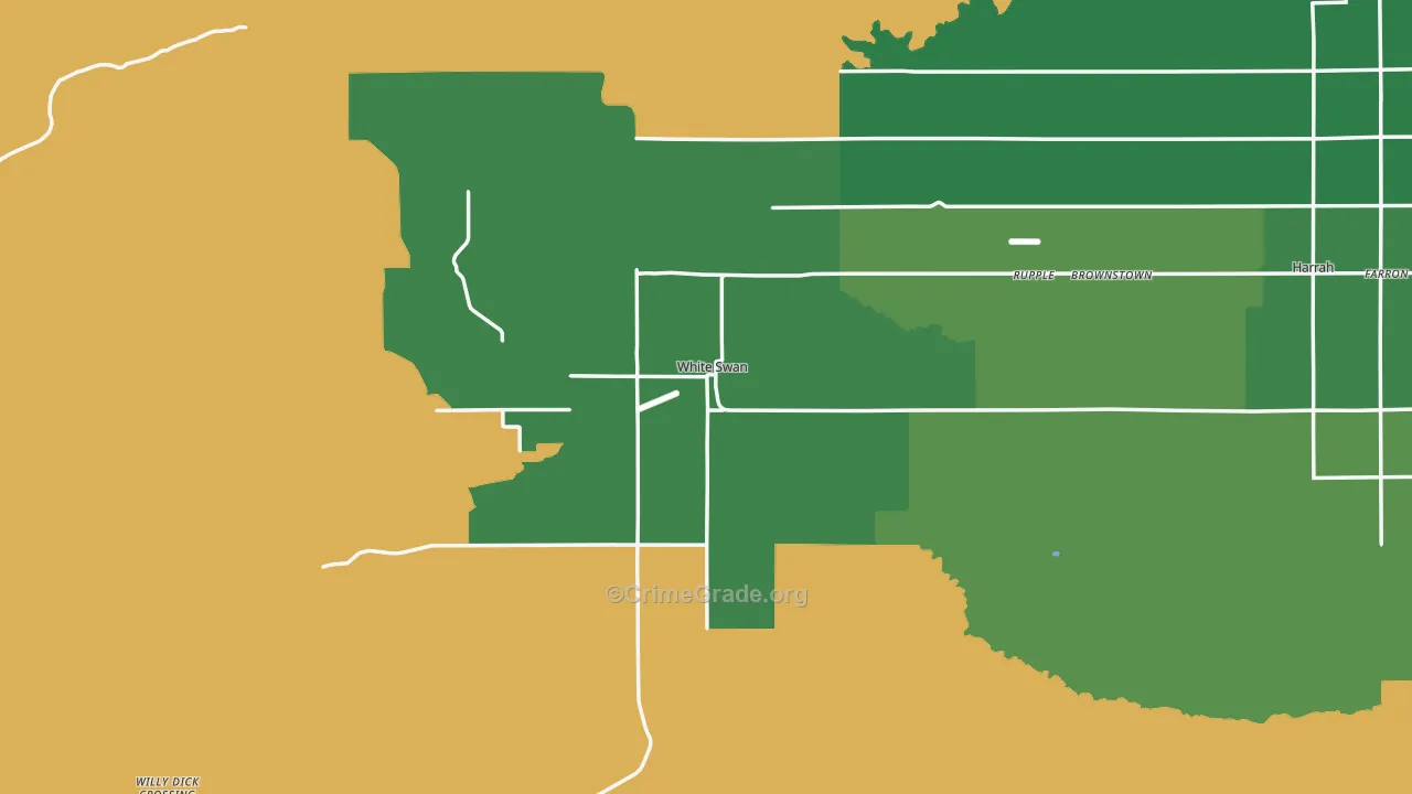 White Swan, WA Map of Drug-Related Crime Rates