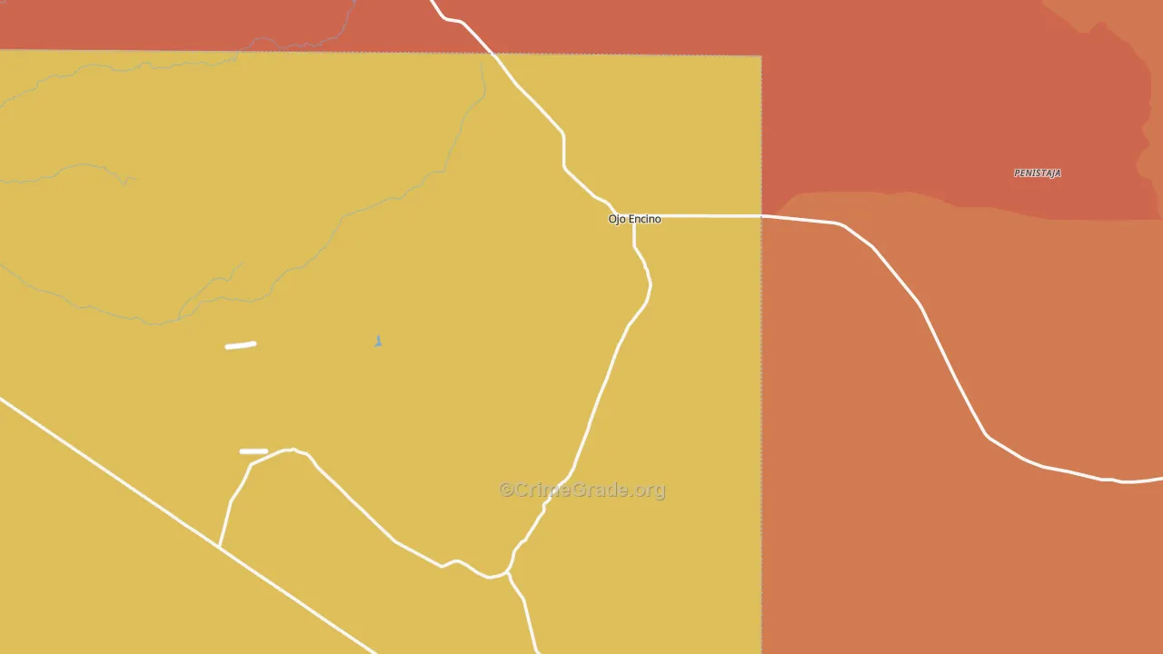 Whitehorse, NM Map of Drug-Related Crime Rates