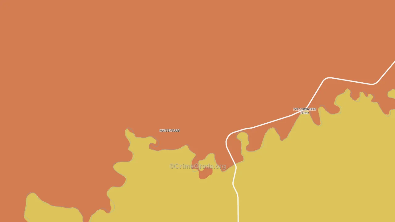 Whitehorse, SD Map of Drug-Related Crime Rates