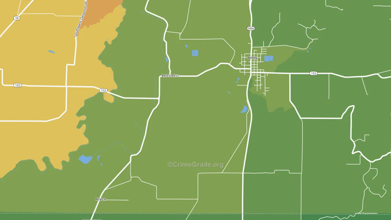 Whiteson, OR Map of Drug-Related Crime Rates
