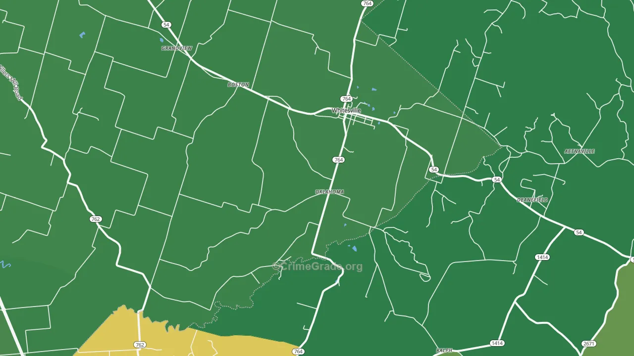 Whitesville, KY Map of Drug-Related Crime Rates