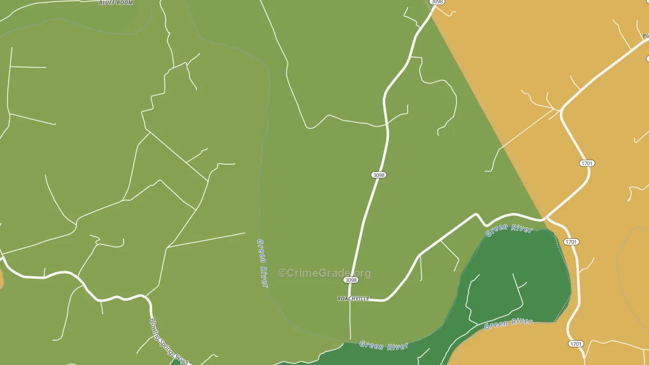 Whitewood, KY Map of Drug-Related Crime Rates