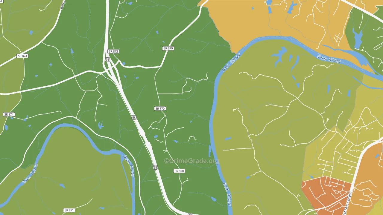 Whitfield, VA Map of Drug-Related Crime Rates