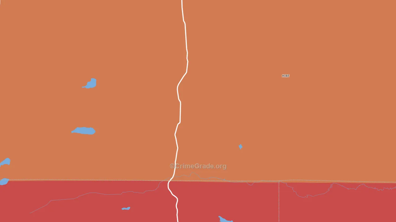 Whitman, NE Map of Drug-Related Crime Rates