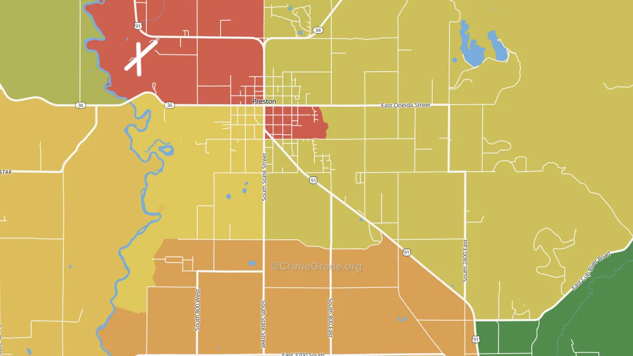 Whitney, ID Map of Drug-Related Crime Rates