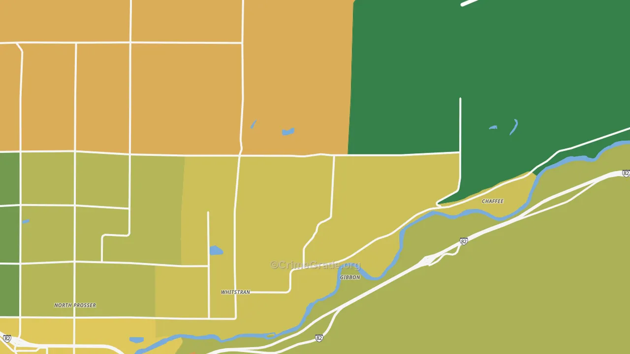 Whitstran, WA Map of Drug-Related Crime Rates