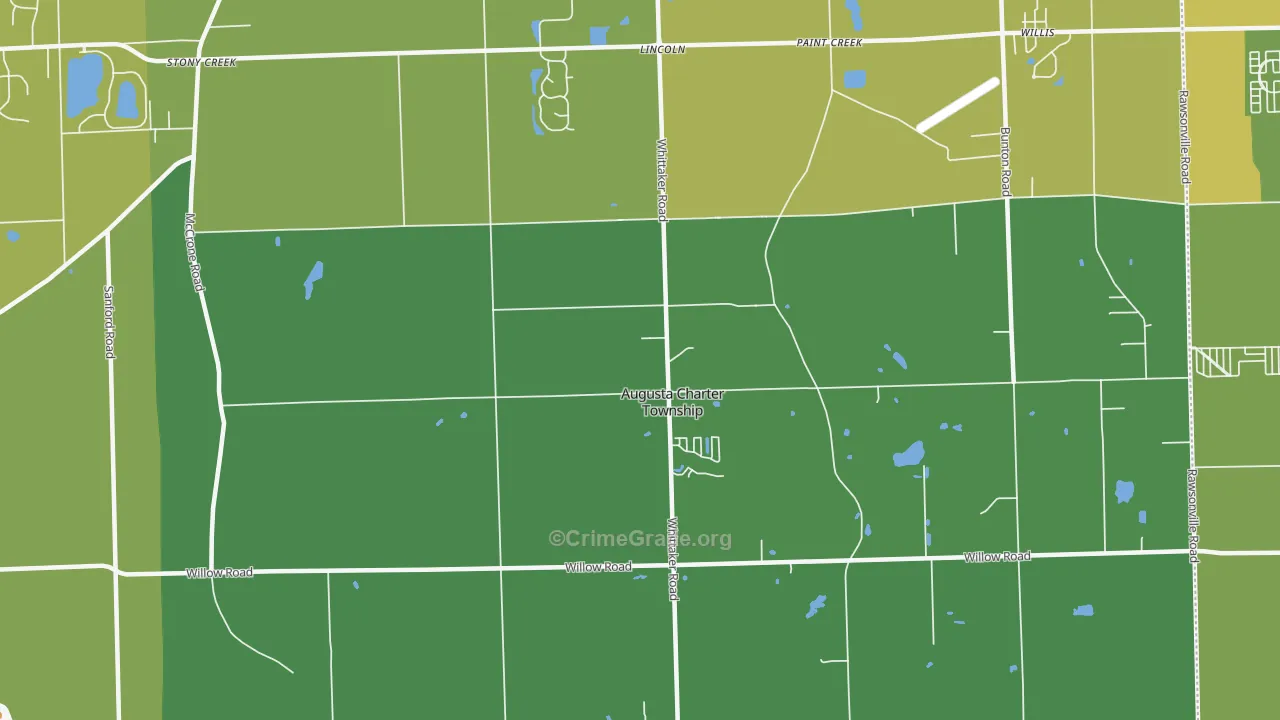 Whittaker, MI Map of Drug-Related Crime Rates