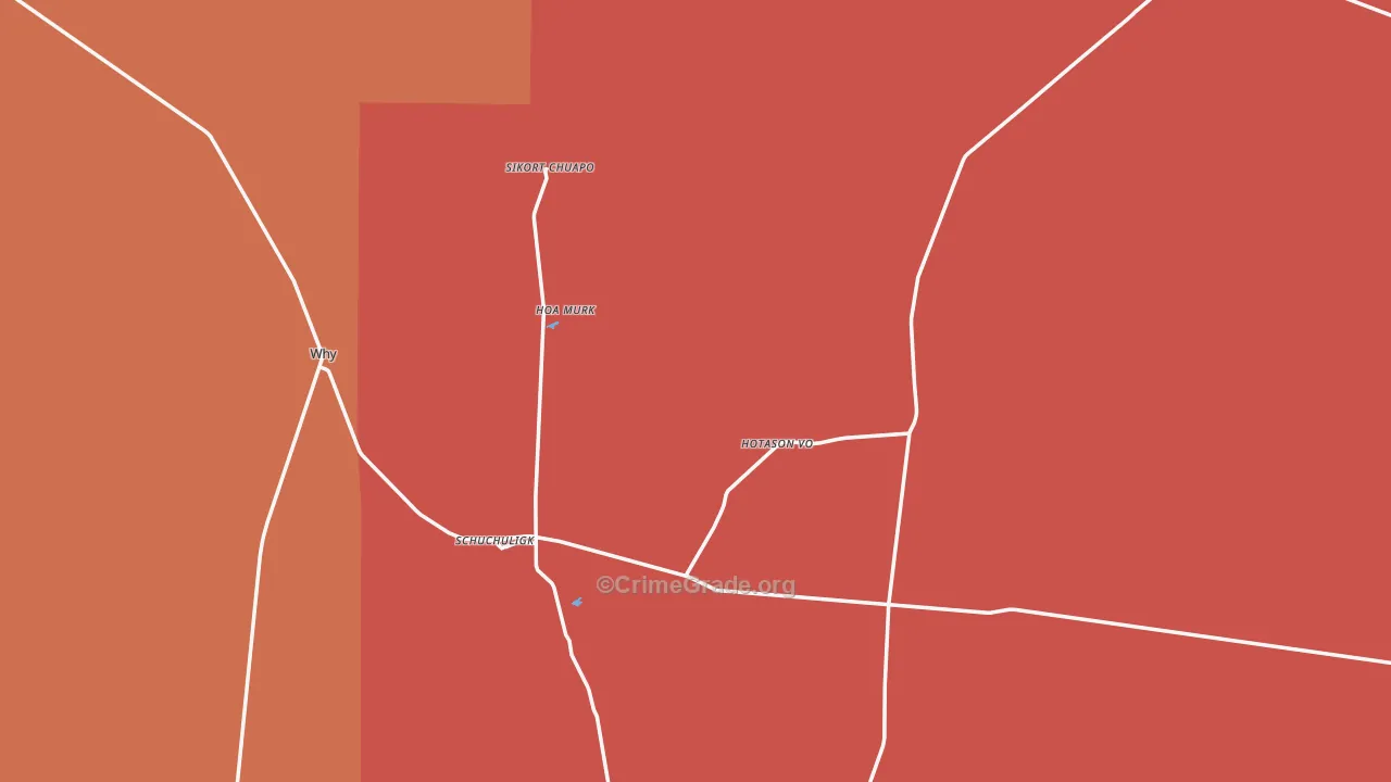 Why, AZ Map of Drug-Related Crime Rates
