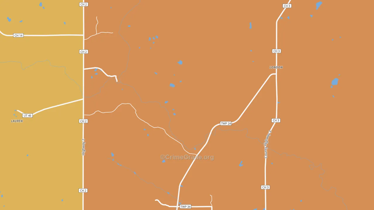 Whyte, MN Map of Drug-Related Crime Rates