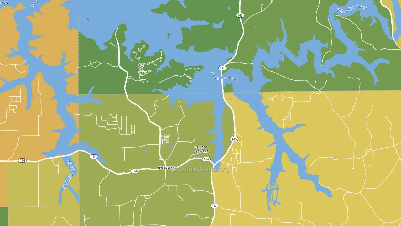 Wickliffe, IN Map of Drug-Related Crime Rates