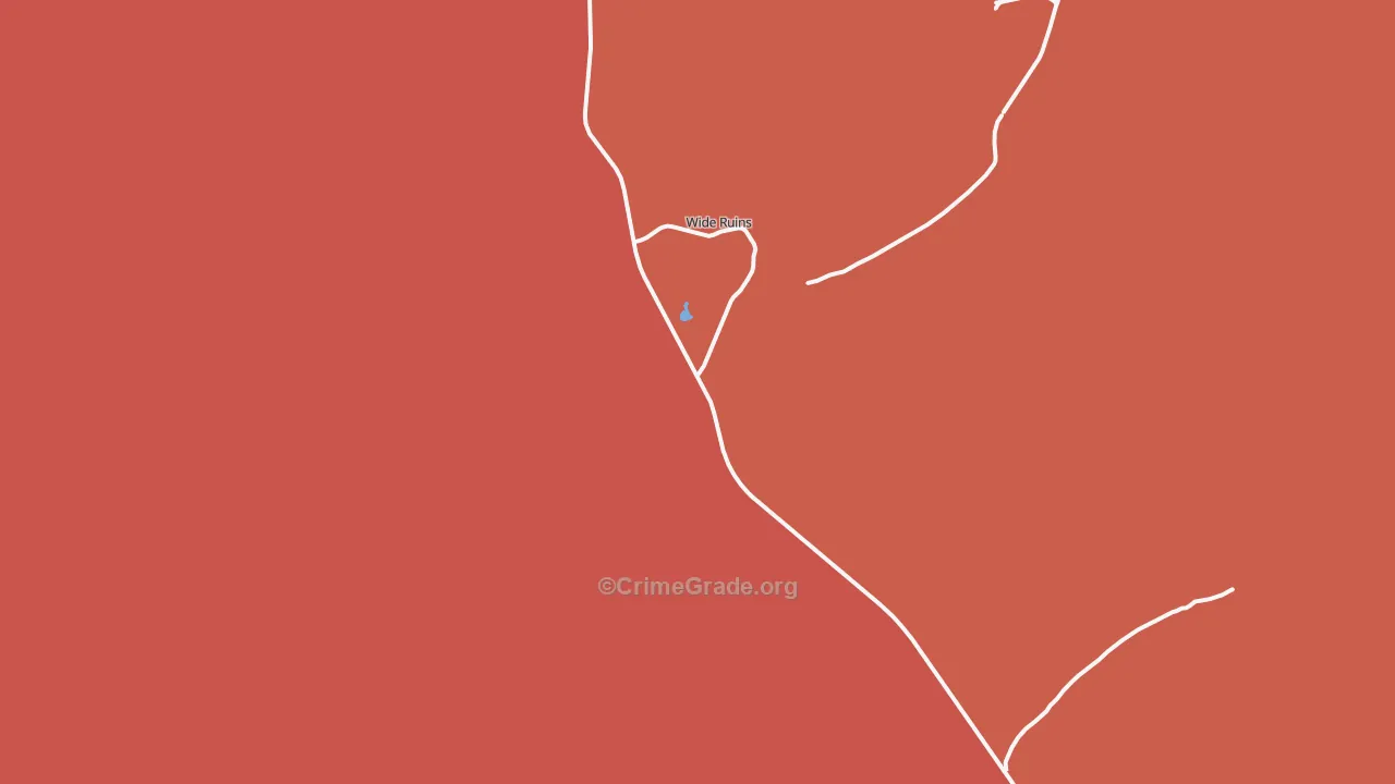 Wide Ruins, AZ Map of Drug-Related Crime Rates