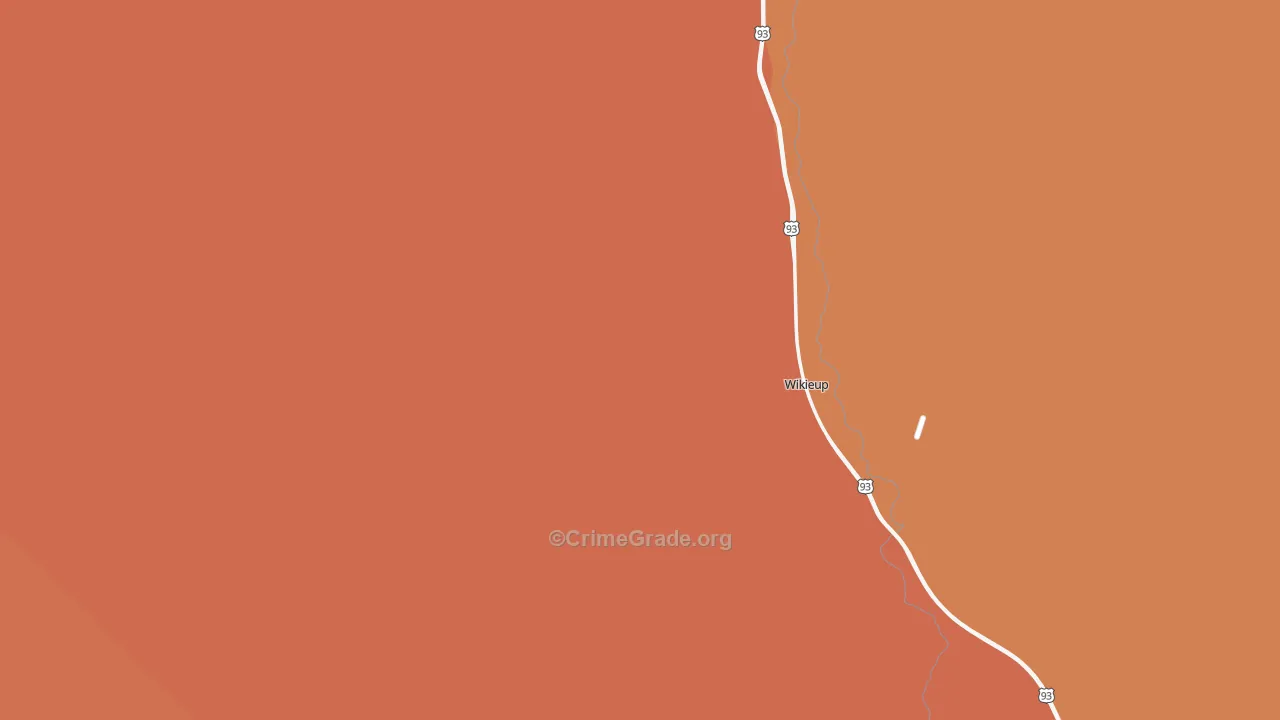 Wikieup, AZ Map of Drug-Related Crime Rates