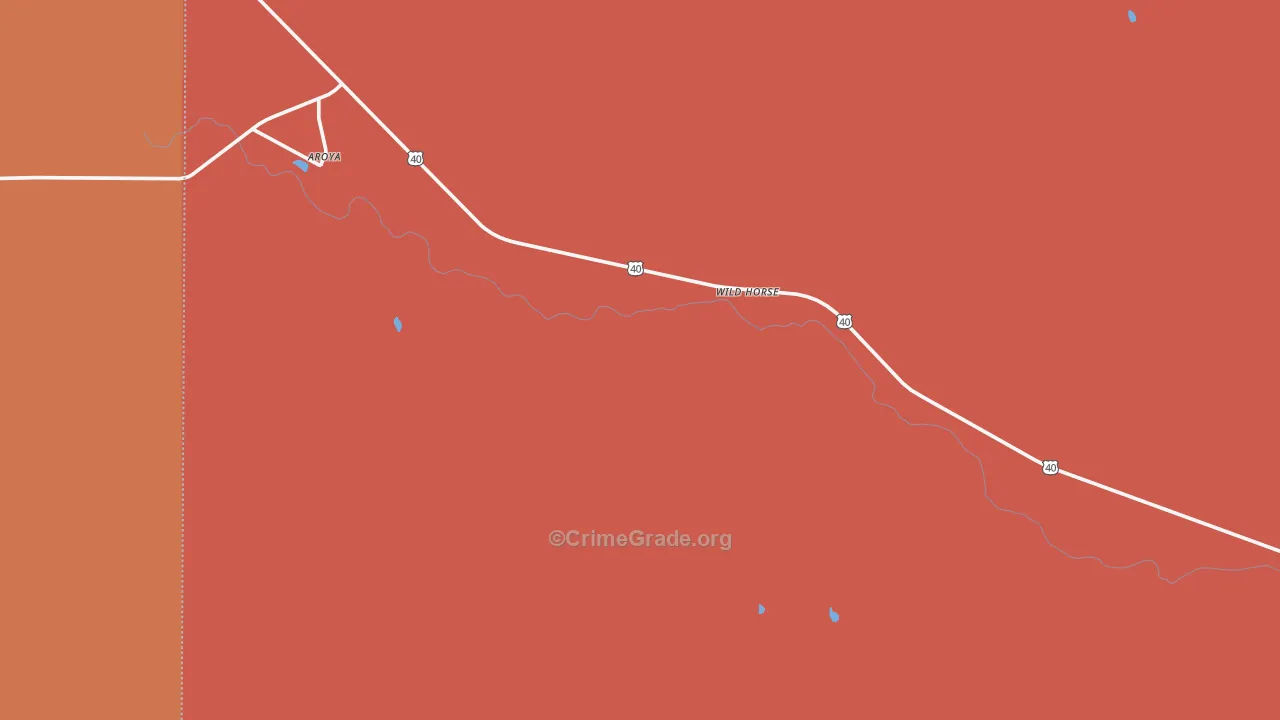 Wild Horse, CO Map of Drug-Related Crime Rates