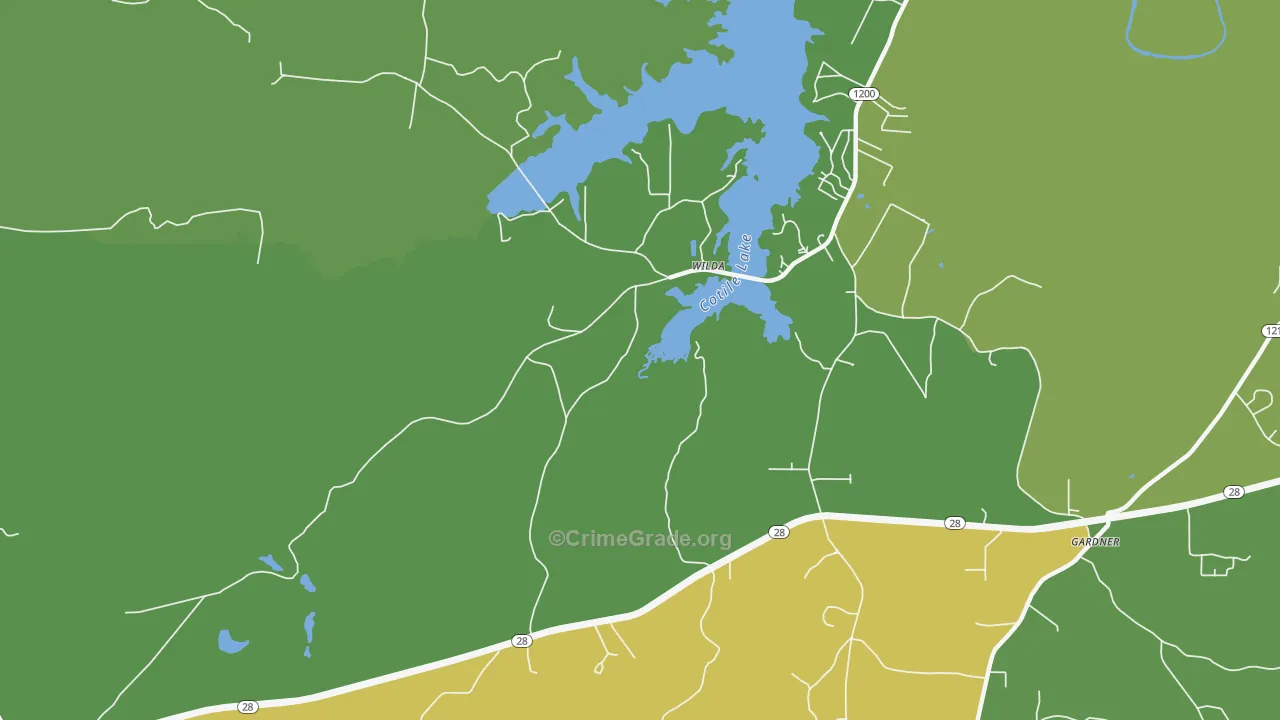 Wilda, LA Map of Drug-Related Crime Rates