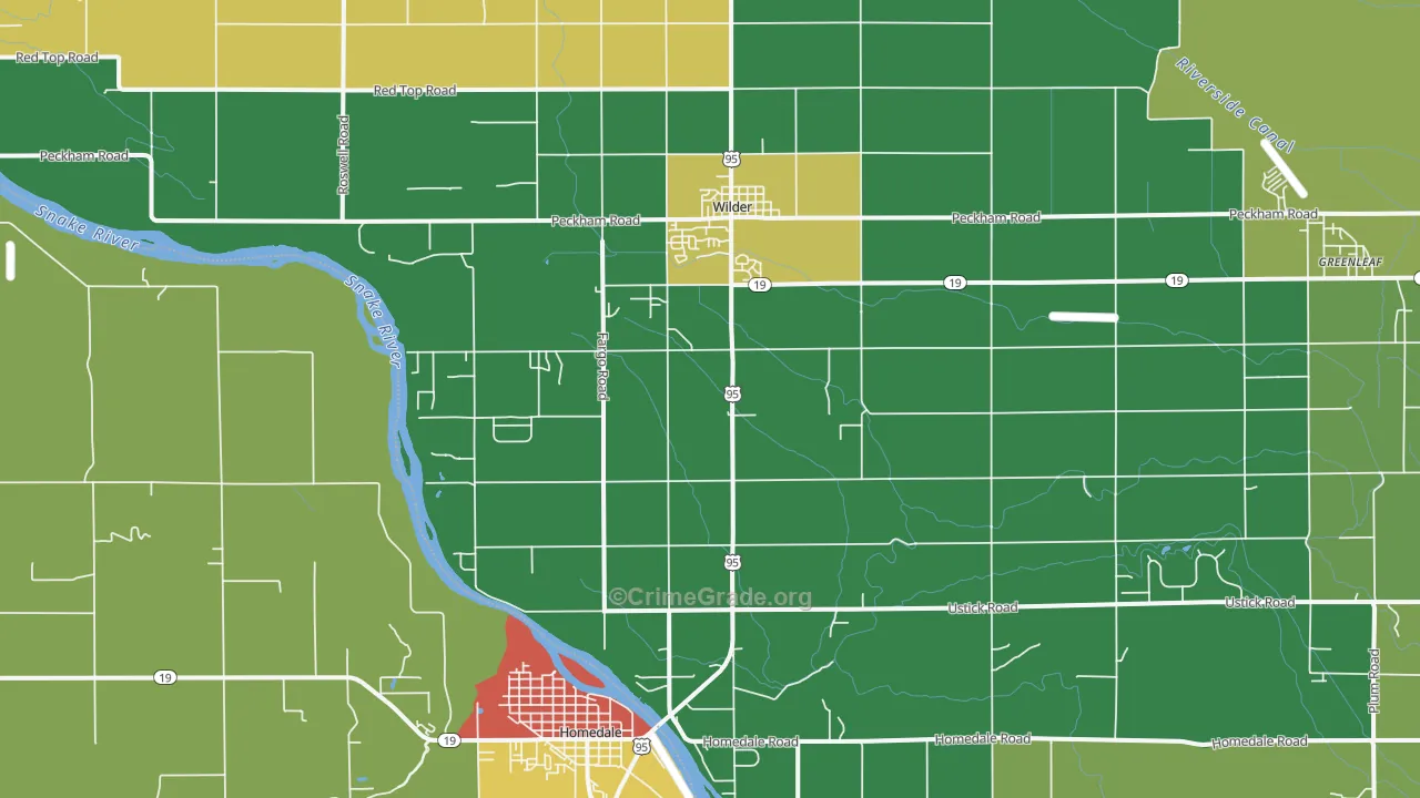 Wilder, ID Map of Drug-Related Crime Rates