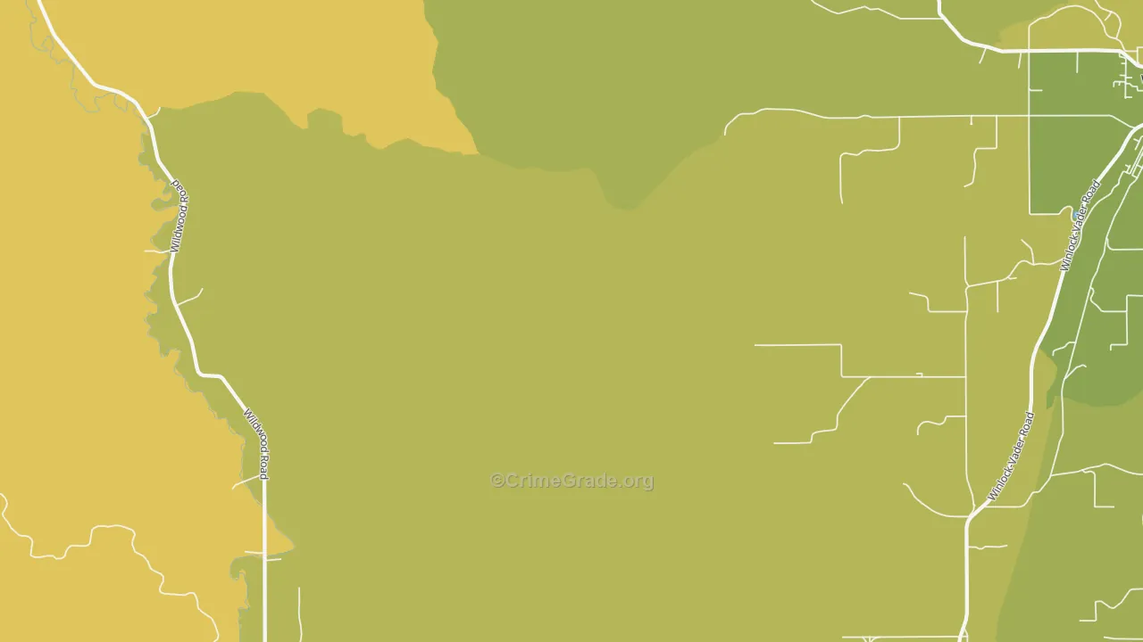 Wildwood, WA Map of Drug-Related Crime Rates