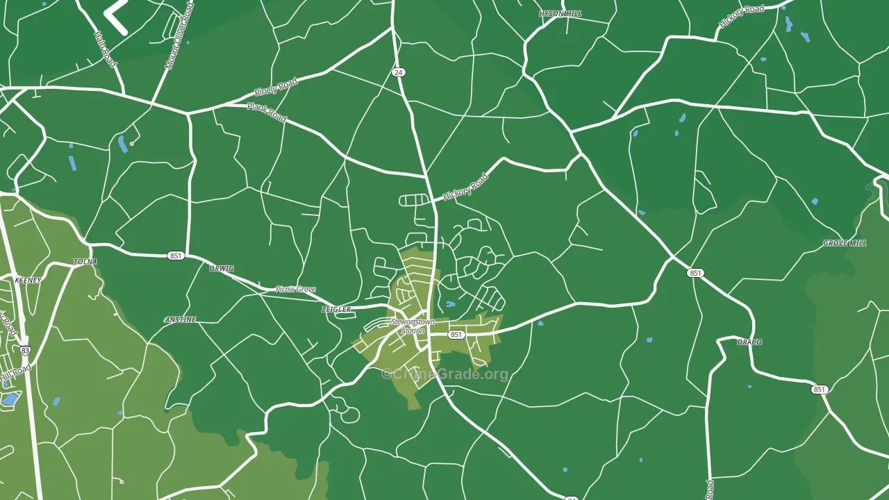 Wiley, PA Map of Drug-Related Crime Rates