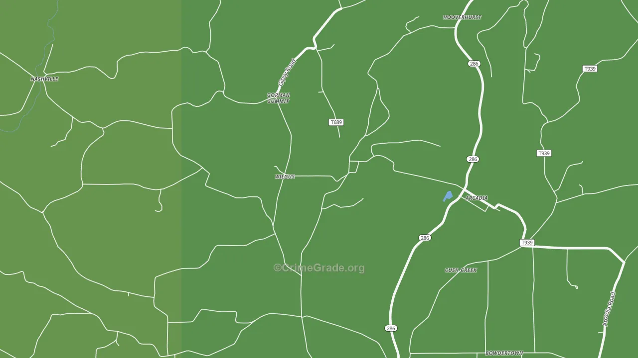 Wilgus, PA Map of Drug-Related Crime Rates