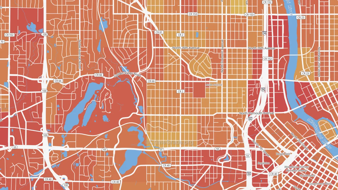 Willard-Hay, Minneapolis, MN Map of Drug-Related Crime Rates