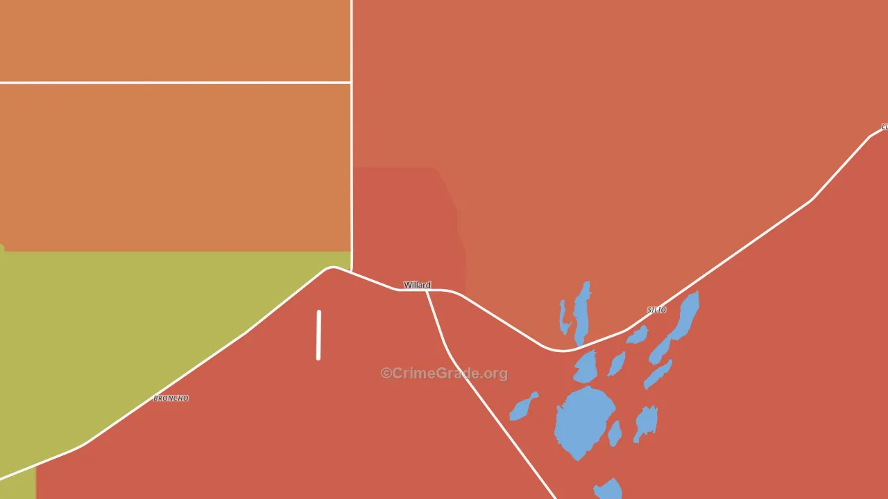 Willard, NM Map of Drug-Related Crime Rates