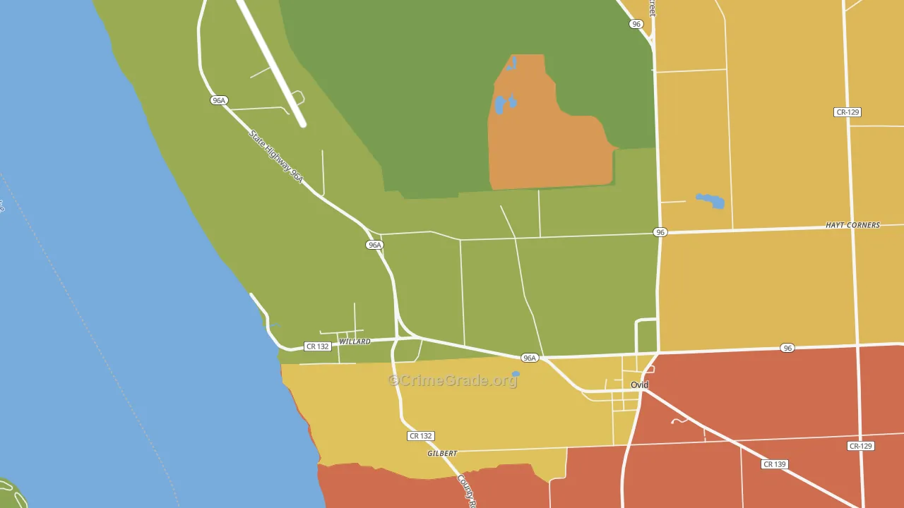 Willard, NY Map of Drug-Related Crime Rates
