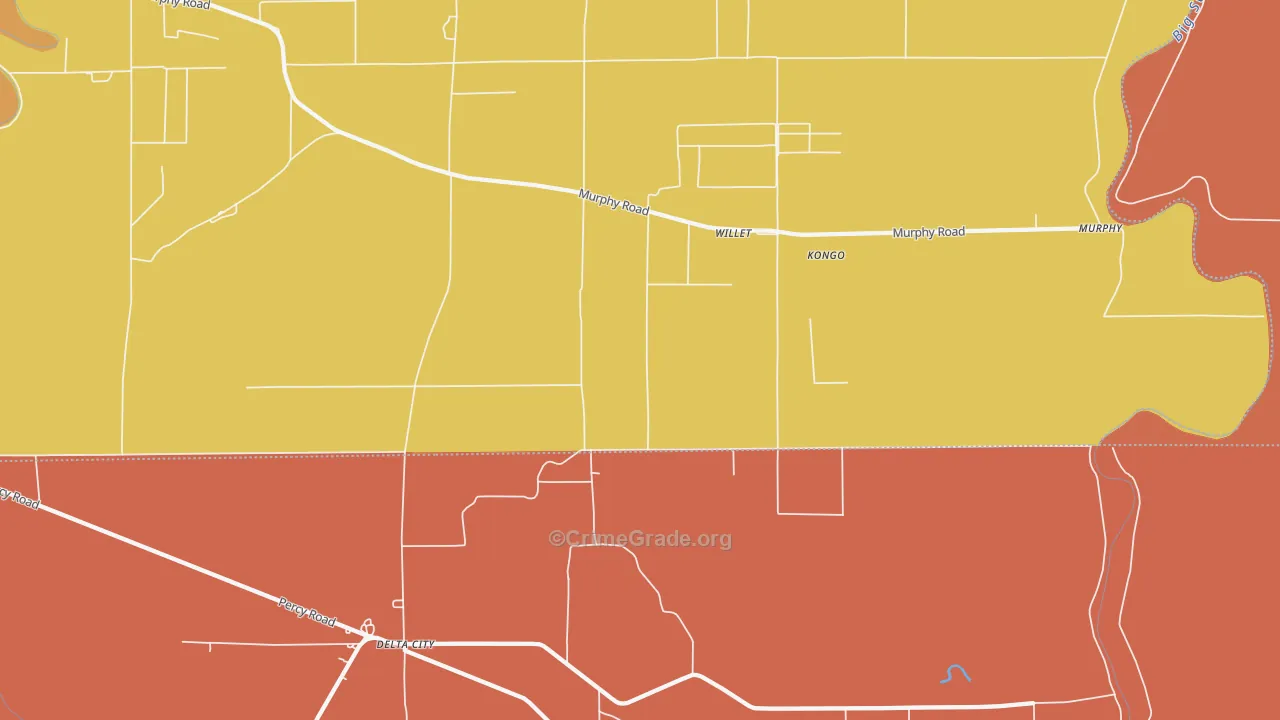 Willet, MS Map of Drug-Related Crime Rates