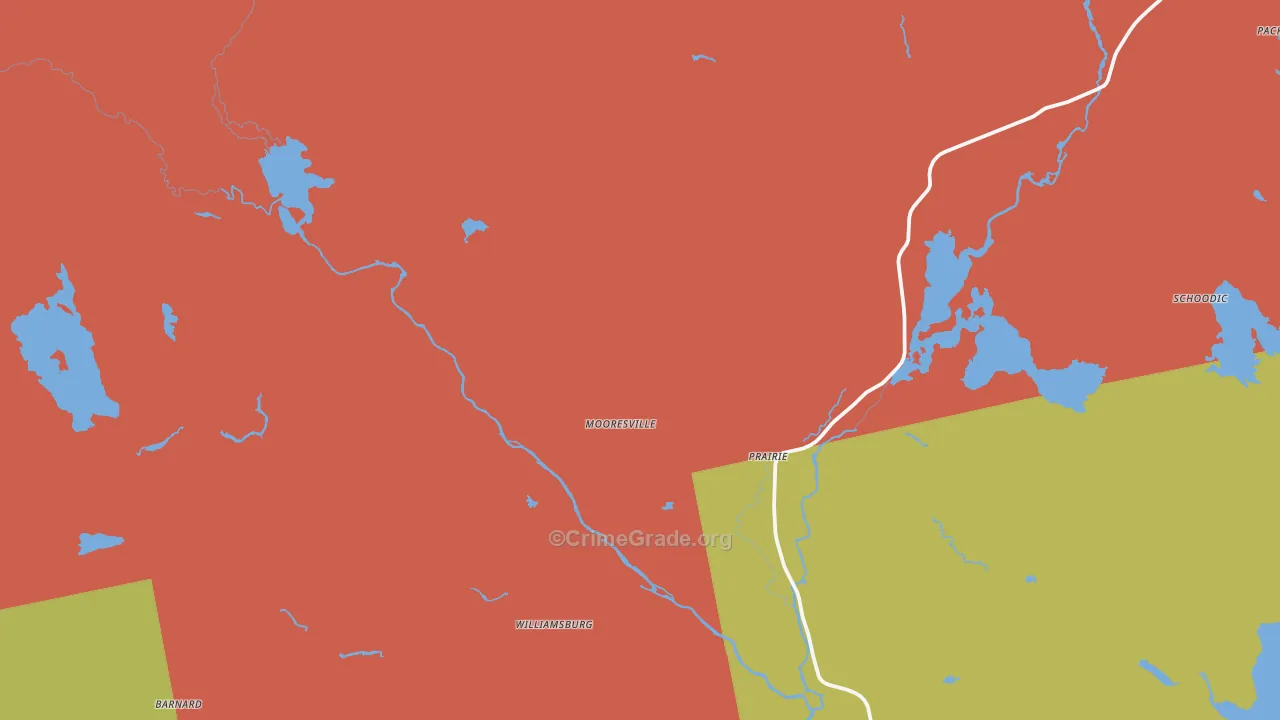 Williamsburg, ME Map of Drug-Related Crime Rates