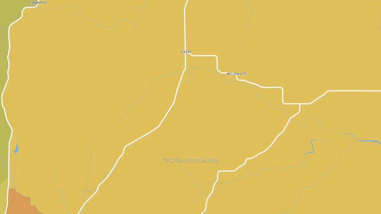 Willow City, TX Map of Drug-Related Crime Rates