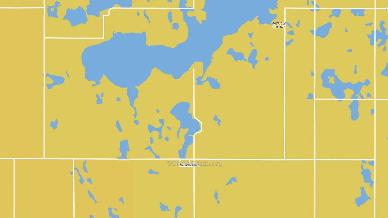Willow Lake, SD Map of Drug-Related Crime Rates