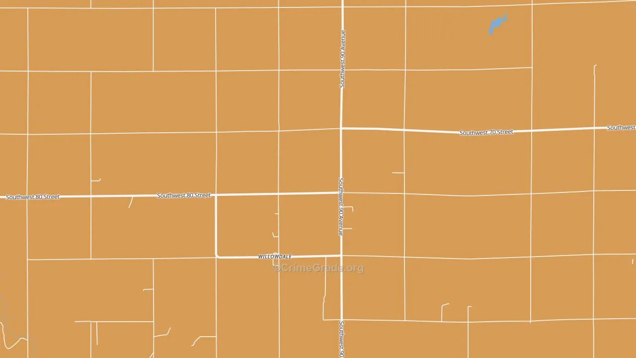 Willowdale, KS Map of Drug-Related Crime Rates