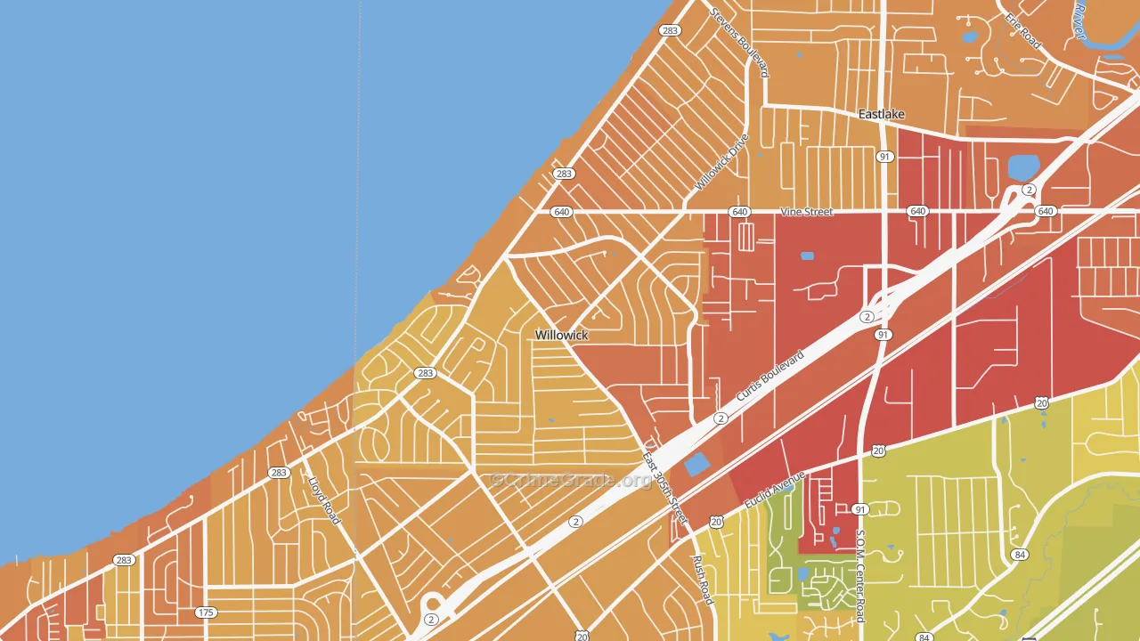 Willowick, OH Map of Drug-Related Crime Rates