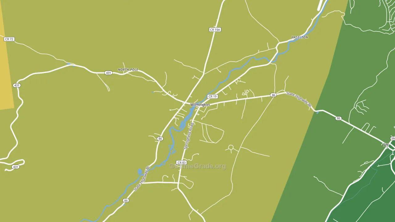 Wilmington, NY Map of Drug-Related Crime Rates