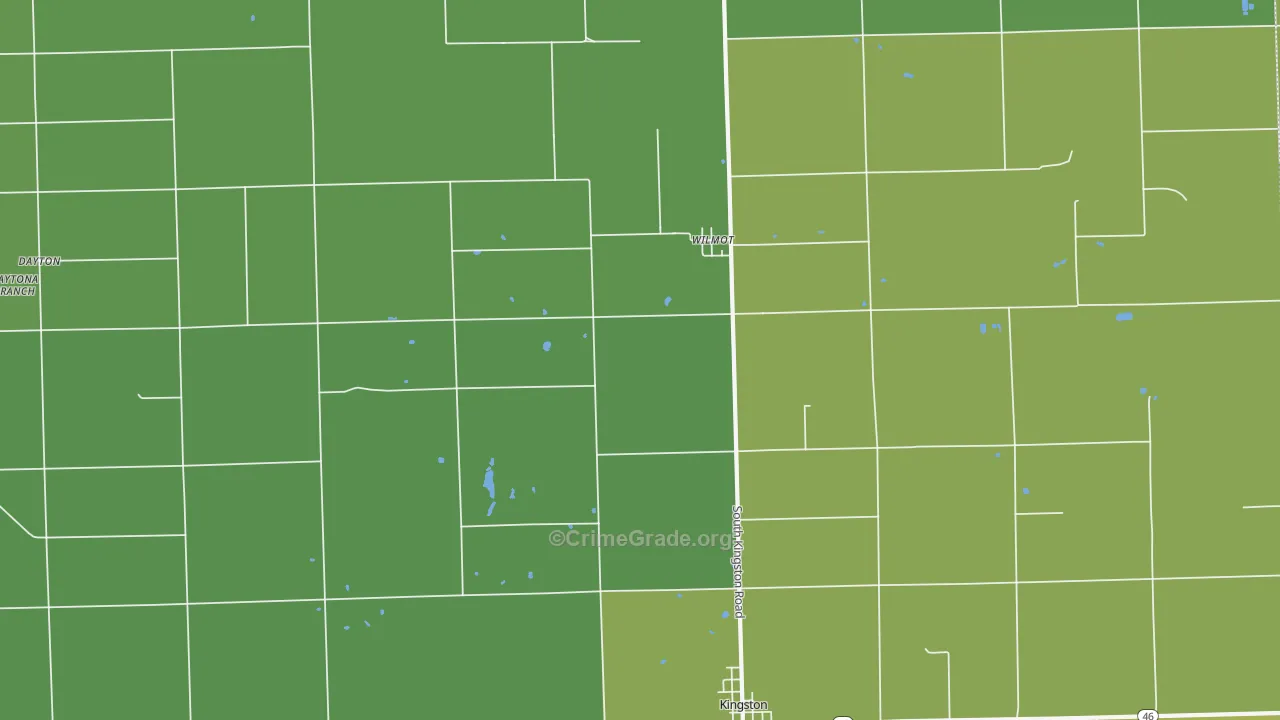 Wilmot, MI Map of Drug-Related Crime Rates