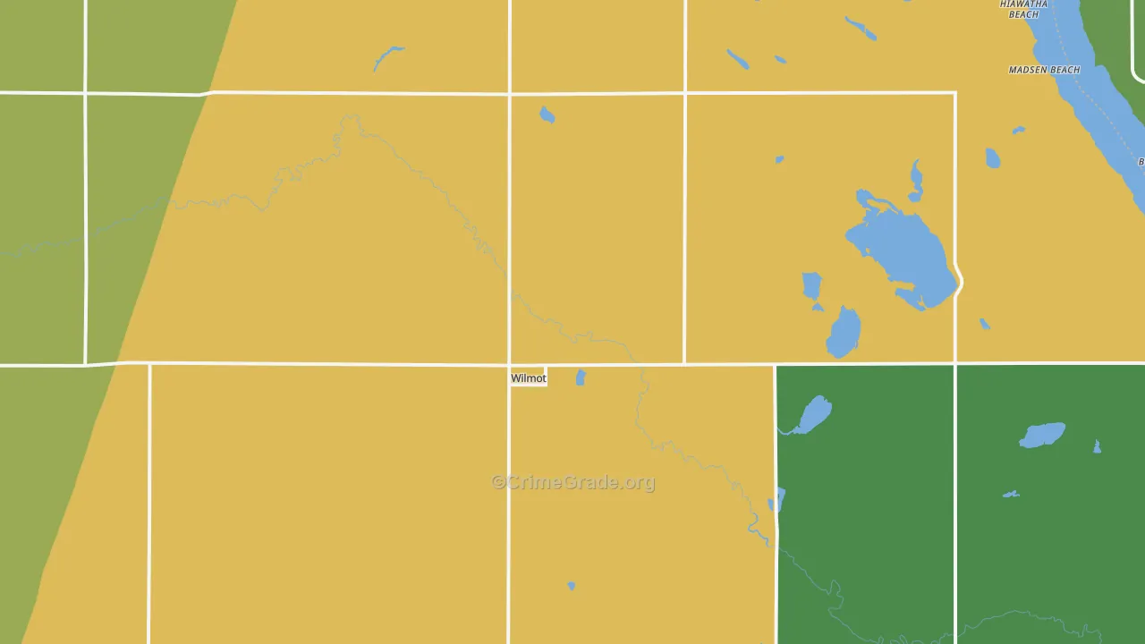 Wilmot, SD Map of Drug-Related Crime Rates