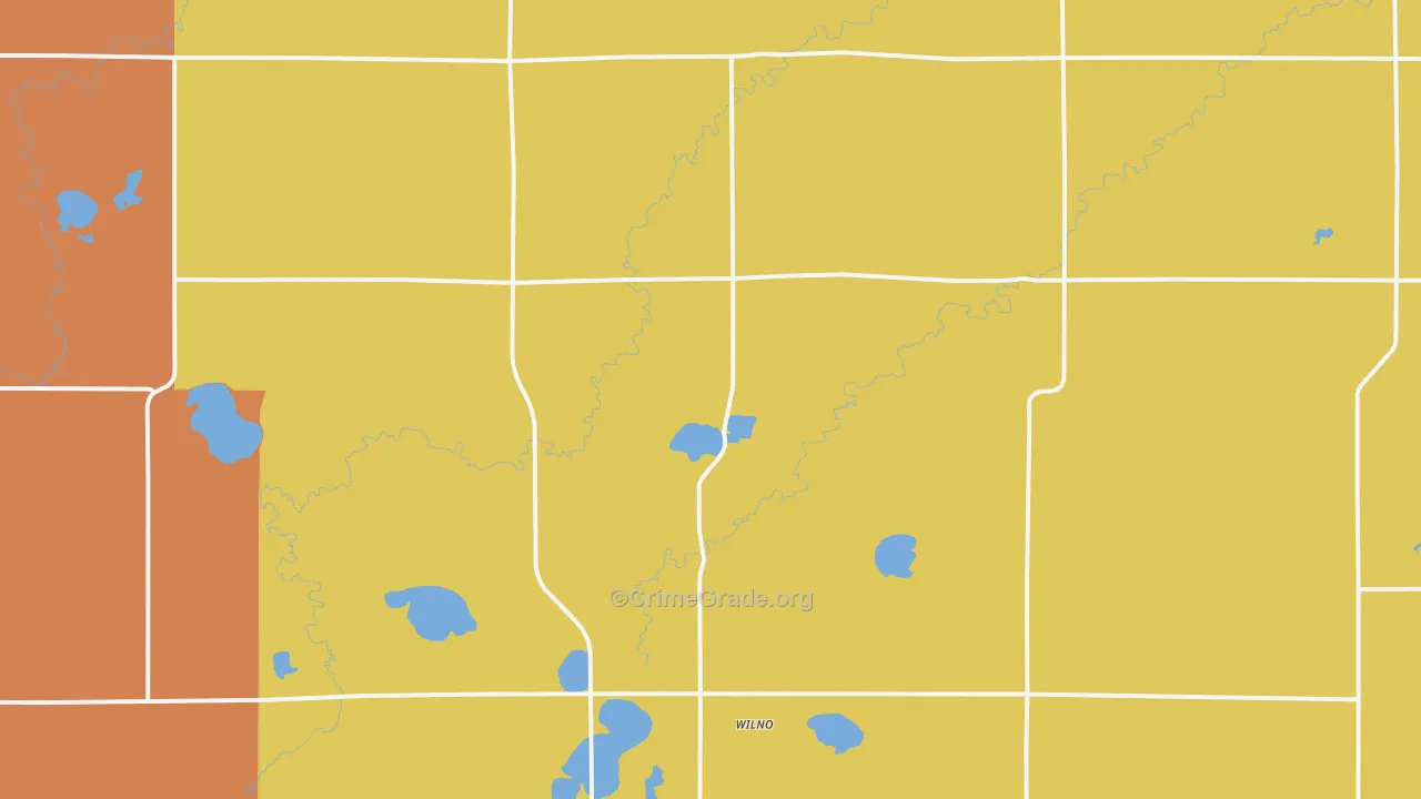 Wilno, MN Map of Drug-Related Crime Rates