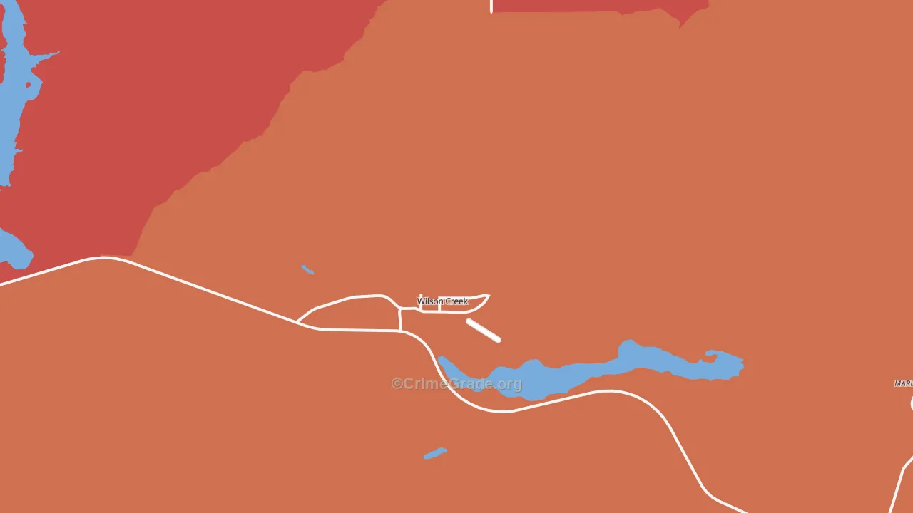 Wilson Creek, WA Map of Drug-Related Crime Rates
