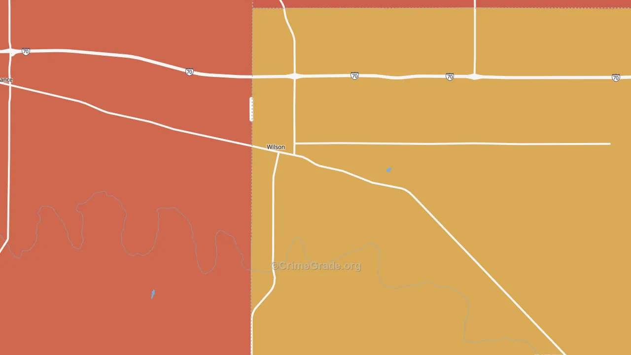 Wilson, KS Map of Drug-Related Crime Rates