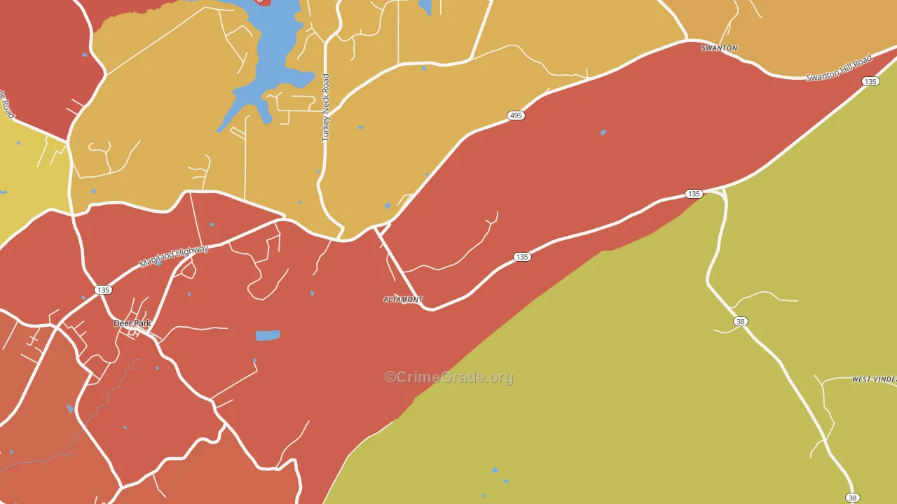 Wilson, MD Map of Drug-Related Crime Rates