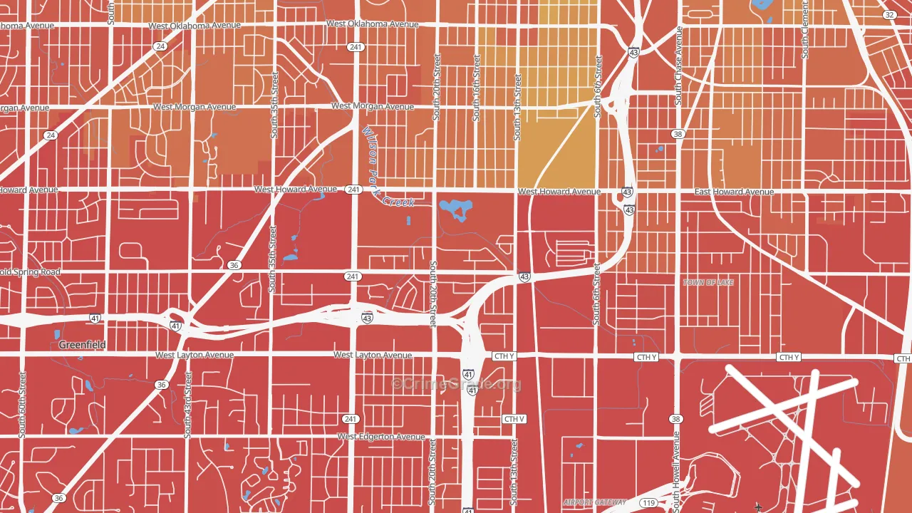 Wilson Park, Milwaukee, WI Map of Drug-Related Crime Rates